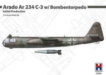 Plastikový model Hobby 2000 Arado Ar 234 C-3 w/ Bombentorpedo 1:72
