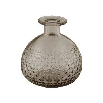 Váza Váza z recyklovaného skla kulatá DIAMOND, 12 cm lahvově hnědá (balení obsahuje 1ks)|Vidrios San Miguel|Recycled Glass