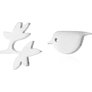 Souprava šperků Pusety ptáček na větviče chirurgická ocel - Povrchová úprava Bez galvanizace VL 343