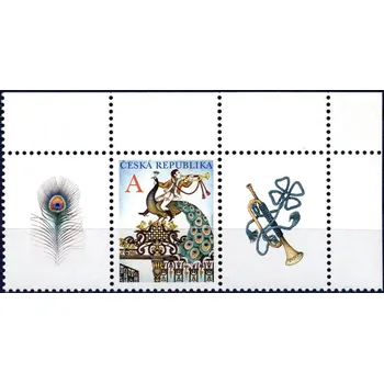 Poštovní známka Česká pošta (2011) č. 702 ** S1 - Česká republika - Brána s pávem "A"