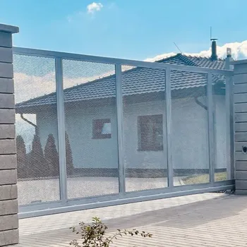 brána Brána Posuvná Zn žárový zinek šířka 4000 x výška 1200 (Výplň 2D nebo 3D panel, možnost až 6 m )