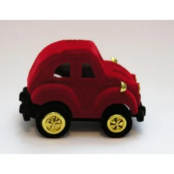 Dárková krabička Sametová krabička na šperky - auto červené