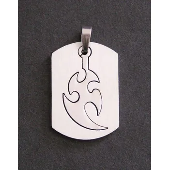 Přívěsek Ocelový přívěsek - Abstrakce NR7