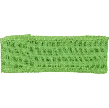 Stuha Koh-i-noor Stuha jutová zelená šířka 6 cm, 2 m /2858/