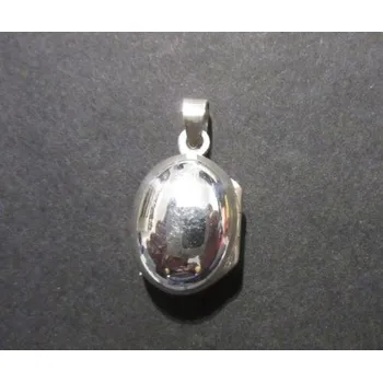 Přívěsek Oválný otevíratelný medailonek - stříbrný přívěsek - varianta 3