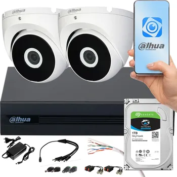 Dohledový set Dahua COOPER XVR 1TB 2x FullHD dome kamera