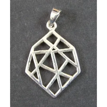 Přívěsek Propletený šestiúhleník - stříbrný přívěsek / přívěsek ze stříbra