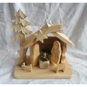 Betlém Ručně vyřezávaný betlém - varianta 14D1