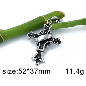 Přívěsek Ocelový přívěsek - kříž