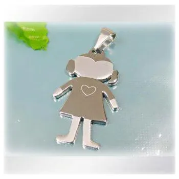 Přívěsek Zamilovaná dívka - ocelový přívěsek