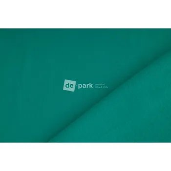 Počesaná teplákovina - tmavá smaragdová - 626
