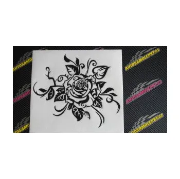 Samolepící dekorace SAMOLEPKA Květina dekor 016 pravá růže (10 - červená) NA AUTO, NÁLEPKA, FÓLIE, POLEP, TUNING, VLASTNÍ TEXT, TISK, AUTOSAMOLEPKY.cz, POLEPY, OBRÁZEK, LOGO, SAMOLEPKY