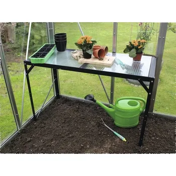 Jídelní stůl Stůl Vitavia polykarbonát 121 x 54 x 76 cm jednopodlažní černý