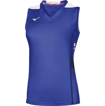 Dámské tričko Dámské sportovní tílko Mizuno Hex Rect NS Shirt/Royal/White Velikost: L