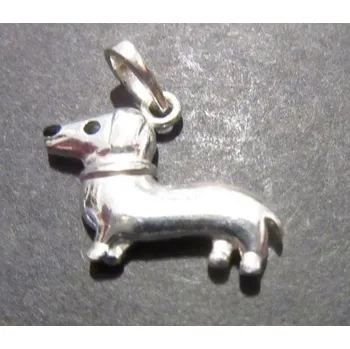 Přívěsek Jezevčík - stříbrný přívěsek