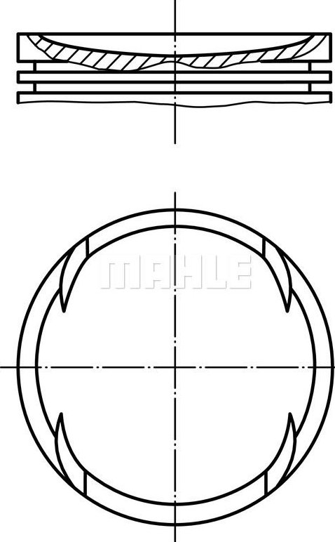 4 Pistons MAHLE Référence 030 58 00 – Compatibles STD-2-3, Neufs Sous Emballage, Origine Allemagne