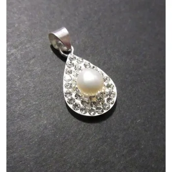 Přívěsek Kulička na kapce - stříbrný přívěsek