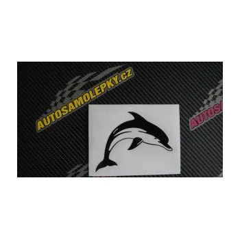 Samolepící dekorace SAMOLEPKA Delfín 002 pravá (10 - červená) NA AUTO, NÁLEPKA, FÓLIE, POLEP, TUNING, VLASTNÍ TEXT, TISK, AUTOSAMOLEPKY.cz, POLEPY, OBRÁZEK, LOGO, SAMOLEPKY