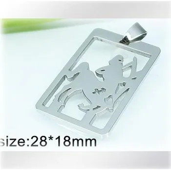 Přívěsek Střelec v obdélníčku - ocelový přívěsek