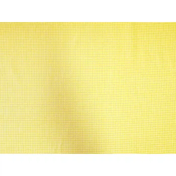Bavlněná látka, cena za 1 metr, šíře 160 cm, V99, žlutá bílá kostička káro