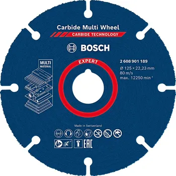 Řezný kotouč BOSCH Expert 125x22,23mm univerzální řezný kotouč Carbide Multi Wheel