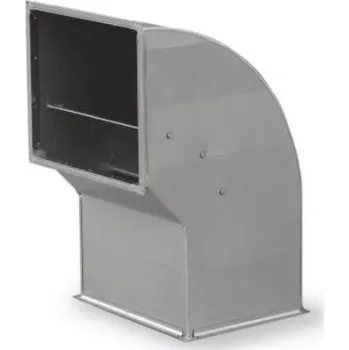 Ventishop Čtyřhranný oblouk symetrický 90° 400x600