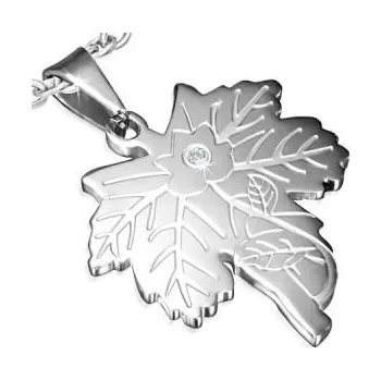 Přívěsek List - ocelový přívěsek - varianta 2