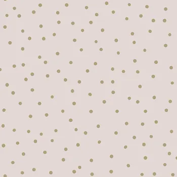 Tapeta Starorůžová vliesová tapeta na zeď, zlaté puntíky 139274, Forest Friends, Esta