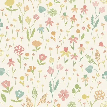 Tapeta Krémová vliesová tapeta na zeď květiny MN3505, Maison, Grandeco