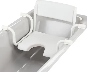 Koupelnové sedátko Meyra Dubastar sedačka do vany se zádovou opěrou bílá
