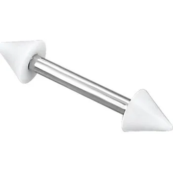 Piercing Malý piercing s bílými hroty