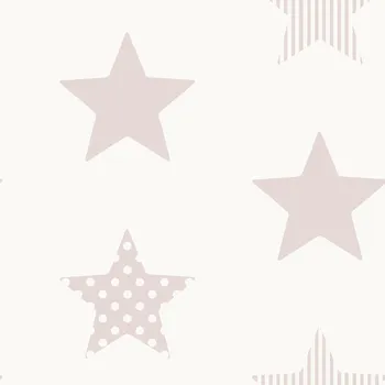 Tapeta Vliesová tapeta Hvězdy 108560, Superstar Pink, Kids@Home 6, Graham & Brown