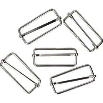 Galanterie Posunovač na popruhy šíře 39 mm na koženou galanterii, barva Nikl