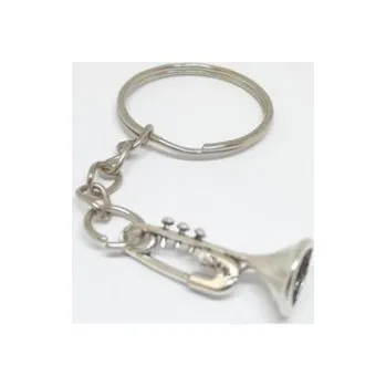 Kovový přívěsek na klíče - trumpeta