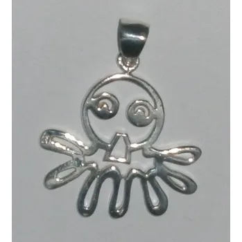 Přívěsek Větší chobotnice - stříbrný přívěsek