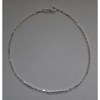 Řetízek Řetízek na nohu - hranatý - 24,5cm