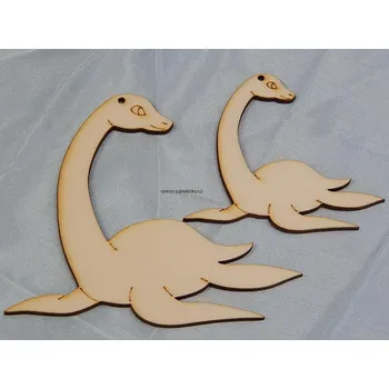 Dřevěná hračka Dřevěné výřezy, Dinosaurus, ELIŠKA větší, 10 x 8.8 cm, 1ks