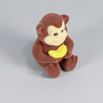 Dárková krabička Sametová krabička na šperky - hnědá opice