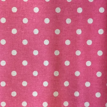 Bavlněná látka, cena za 1 metr, šíře 160 cm, V92 , puntíky na růžové