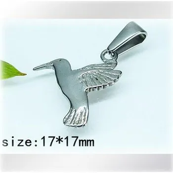 Přívěsek Ptáček v letu (kolibřík) - ocelový přívěsek