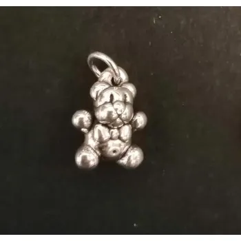 Přívěsek Malý trojrozměrný medvídek - přívěsek ze stříbra