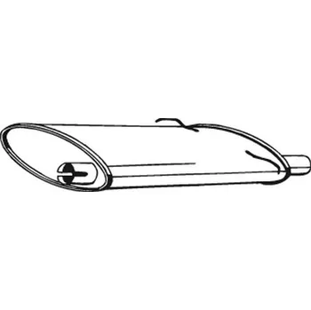 Výfukový systém Zadní tlumič výfuku BOSAL 235-021