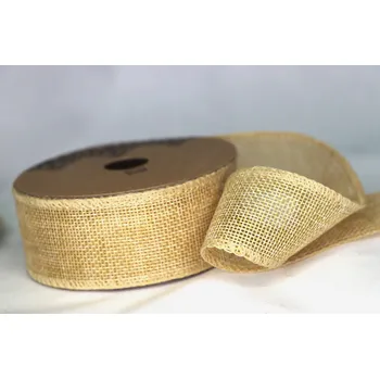 Stuha Stuha jutová pevná, přírodní, šíře 3,8 cm, návin 9,1m/bal.