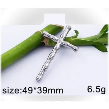 Přívěsek Kříž - 49x39mm - ocelový přívěsek