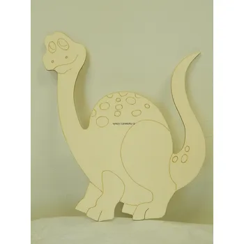 Dřevěná hračka Dřevěné výřezy, Dinosaurus, VELKÝ I., 35 x 28 cm, 1ks