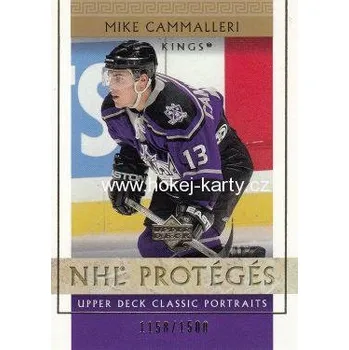 Sběratelská karetní hra insert RC karta MIKE CAMMALLERI 02-03 UD Classic Portraits NHL Protégés /1500