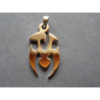 Přívěsek Ocelová abstrakce - varianta 2 - přívěsek