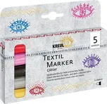 C.Kreul Textil Marker Glitter M 5 ks