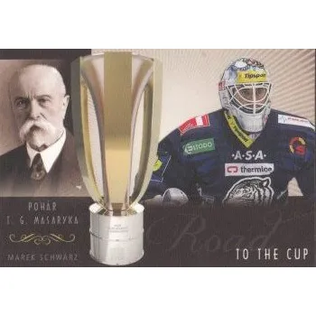 Karetní hra insert karta MAREK SCHWARZ 13-14 Masked Stories Road to the Cup /80