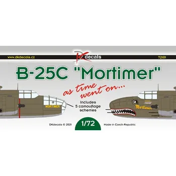 Plastikový model 1/72 B-25C 'Mortimer' As time went on... (5x camo)